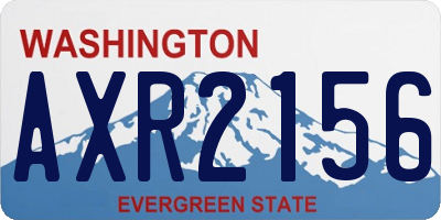 WA license plate AXR2156