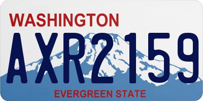 WA license plate AXR2159