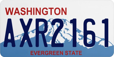 WA license plate AXR2161