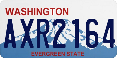 WA license plate AXR2164