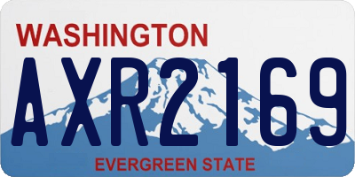 WA license plate AXR2169