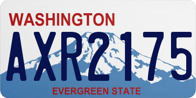 WA license plate AXR2175