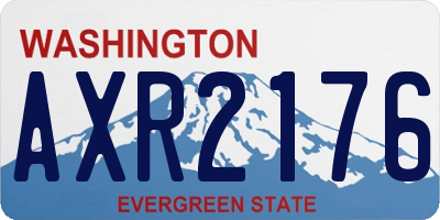 WA license plate AXR2176