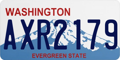 WA license plate AXR2179