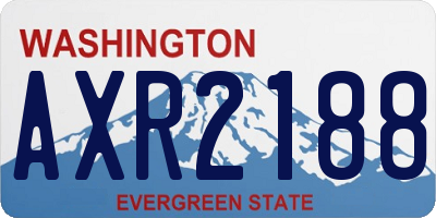 WA license plate AXR2188