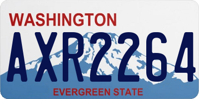 WA license plate AXR2264