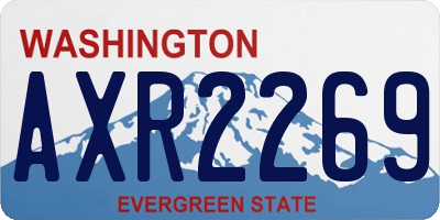 WA license plate AXR2269