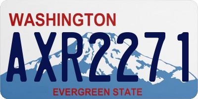WA license plate AXR2271