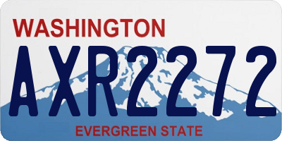 WA license plate AXR2272