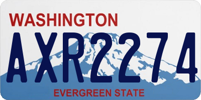 WA license plate AXR2274
