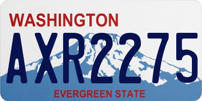 WA license plate AXR2275