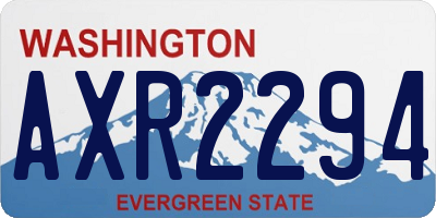 WA license plate AXR2294