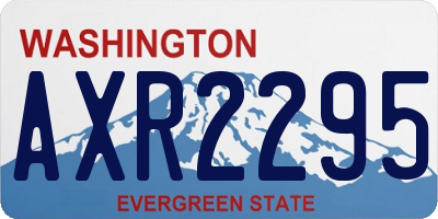 WA license plate AXR2295