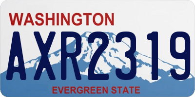 WA license plate AXR2319