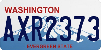 WA license plate AXR2373