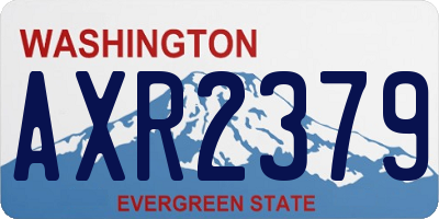 WA license plate AXR2379