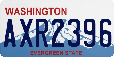WA license plate AXR2396