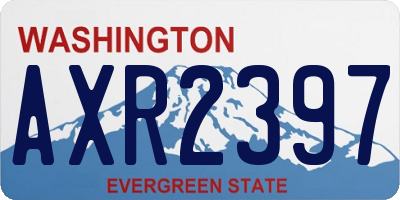 WA license plate AXR2397
