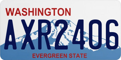 WA license plate AXR2406