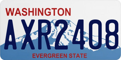 WA license plate AXR2408