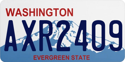 WA license plate AXR2409