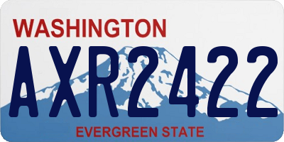 WA license plate AXR2422