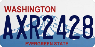 WA license plate AXR2428