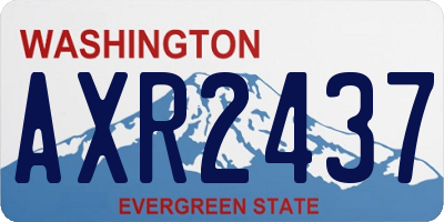 WA license plate AXR2437