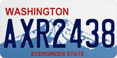WA license plate AXR2438