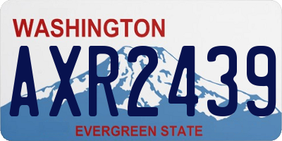 WA license plate AXR2439