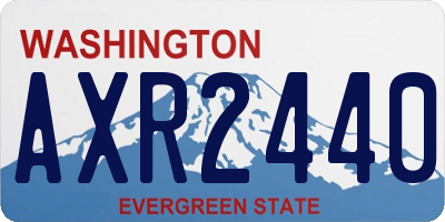 WA license plate AXR2440