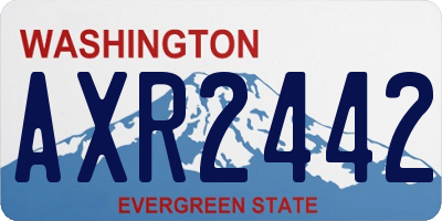 WA license plate AXR2442