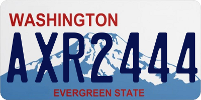 WA license plate AXR2444