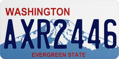 WA license plate AXR2446