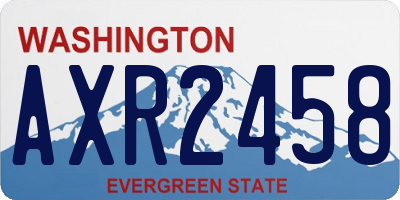 WA license plate AXR2458
