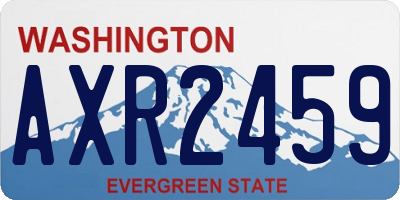 WA license plate AXR2459