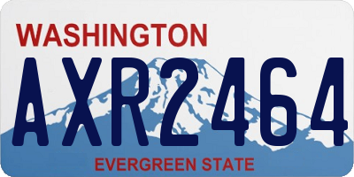 WA license plate AXR2464