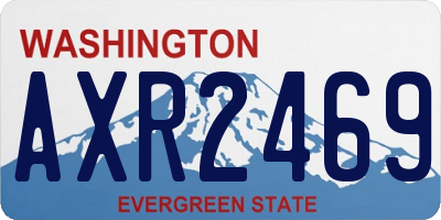 WA license plate AXR2469