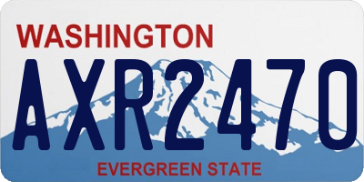 WA license plate AXR2470