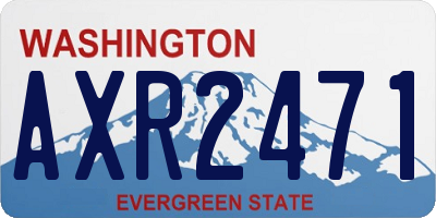 WA license plate AXR2471