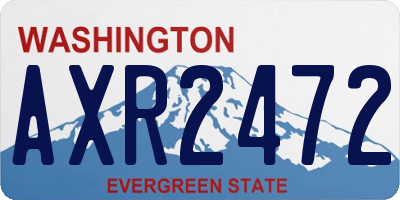 WA license plate AXR2472