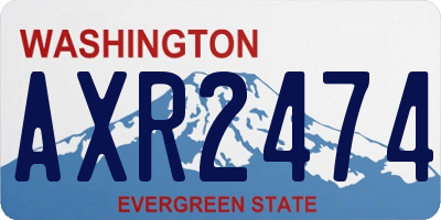 WA license plate AXR2474