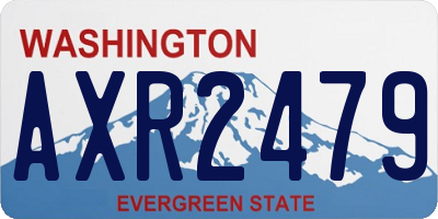 WA license plate AXR2479