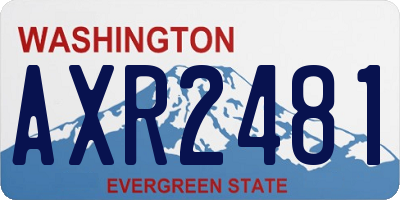 WA license plate AXR2481