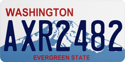 WA license plate AXR2482