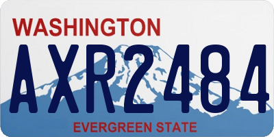WA license plate AXR2484