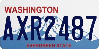 WA license plate AXR2487