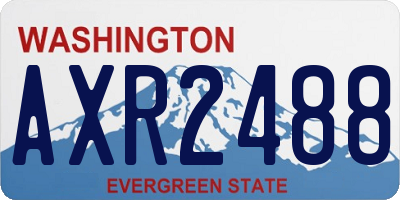 WA license plate AXR2488