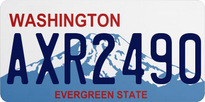 WA license plate AXR2490