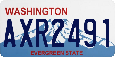 WA license plate AXR2491